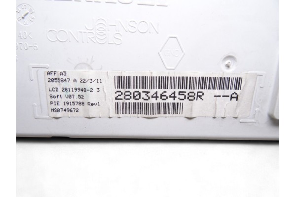 280346458R PANTALLA MULTIFUNCION RENAULT MEGANE III SPORT TOURER Business 2011 280346458R 217622 RENAULT - 3