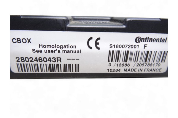 280246043R  MODULO ELECTRONICO RENAULT SCENIC III (JZ) Dynamique 2010 280246043R 217631 RENAULT - 3