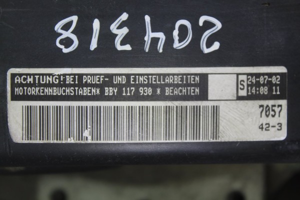 BBY MOTOR COMPLETO VOLKSWAGEN POLO IV (9N1) Trendline 2003 BBY 204318 VOLKSWAGEN - 2