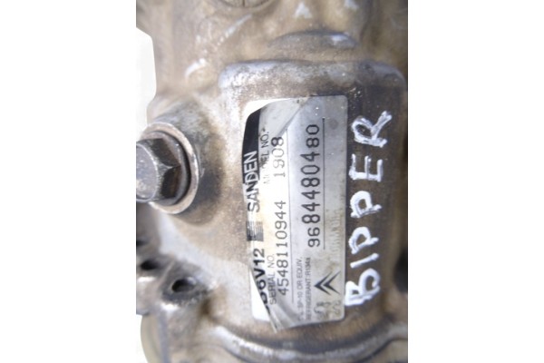 9684480480  COMPRESOR AIRE ACONDICIONADO PEUGEOT BIPPER Básico 2010 9684480480 217650 PEUGEOT - 2