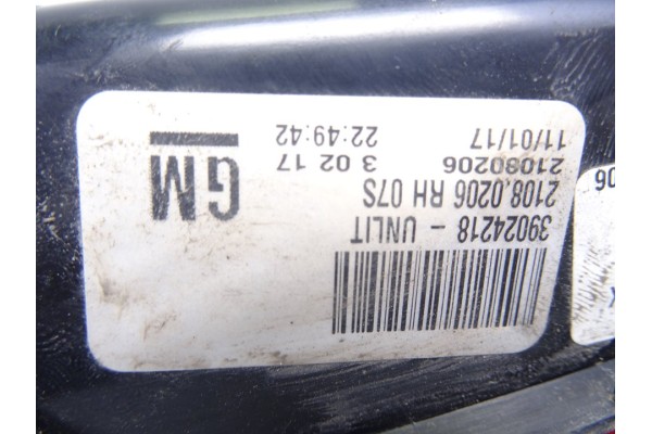 39024218 PILOTO TRASERO DERECHO INTERIOR OPEL INSIGNIA BERLINA Expression 2017 39024218 217681 OPEL - 4