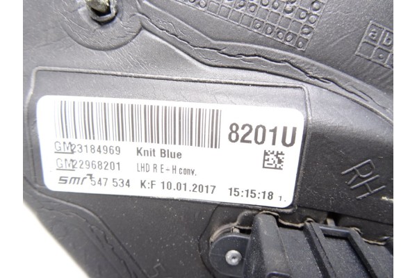 23184969 RETROVISOR DERECHO OPEL INSIGNIA BERLINA Expression 2017 23184969 217683 OPEL - 1