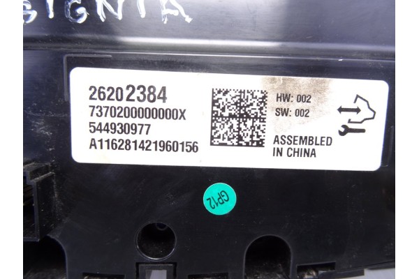 26202384 MANDO CLIMATIZADOR OPEL INSIGNIA BERLINA Expression 2017 26202384 217690 OPEL - 4