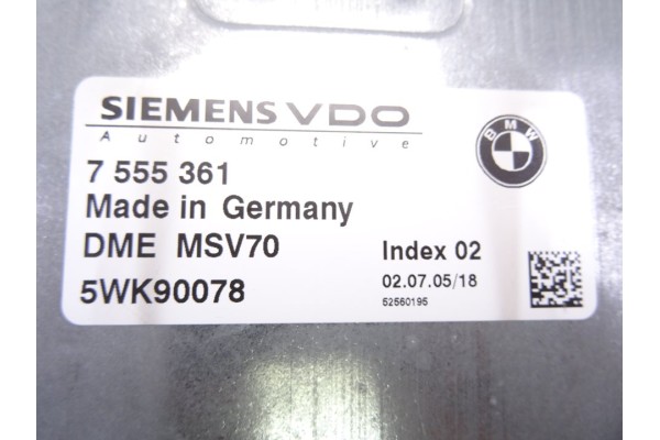 7555361 CENTRALITA MOTOR UCE BMW SERIE 5 BERLINA (E60)