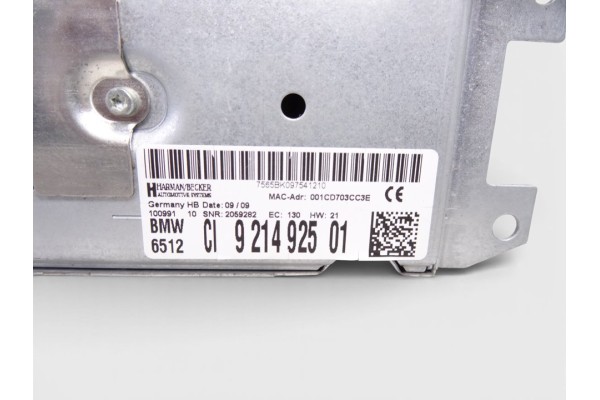 9214925 SISTEMA NAVEGACION GPS BMW SERIE 5 BERLINA (E60)