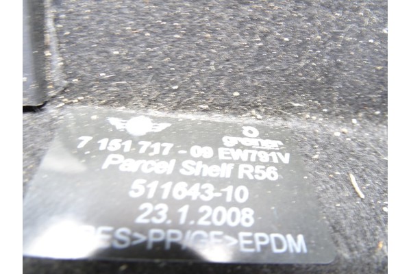 7151717 BANDEJA TRASERA MINI MINI (R56)