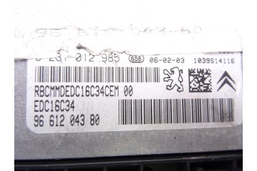 9661204380 CENTRALITA MOTOR UCE CITROEN C4 BERLINA