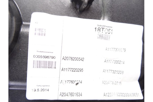 6 PIN ELEVALUNAS TRASERO DERECHO MERCEDES-BENZ CLASE CLA (BM 117)