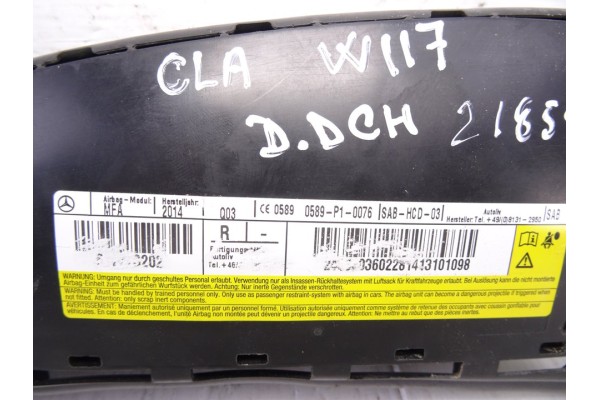 617773202 AIRBAG LATERAL DERECHO MERCEDES-BENZ CLASE CLA (BM 117)