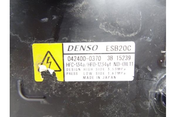 0424000370 COMPRESOR AIRE ACONDICIONADO TOYOTA C-HR (X10)