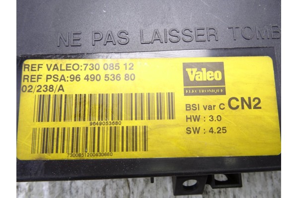 9649053680 CAJA RELES / FUSIBLES CITROEN XSARA BERLINA