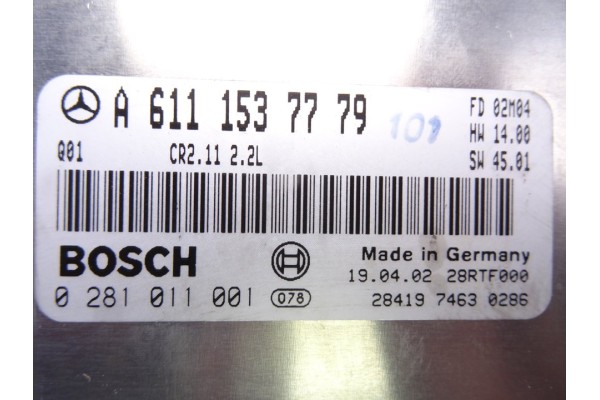 A6111537779 CENTRALITA MOTOR UCE MERCEDES-BENZ CLASE C (BM 203) BERLINA