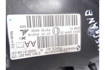260600017R FARO IZQUIERDO RENAULT MEGANE III SPORT TOURER