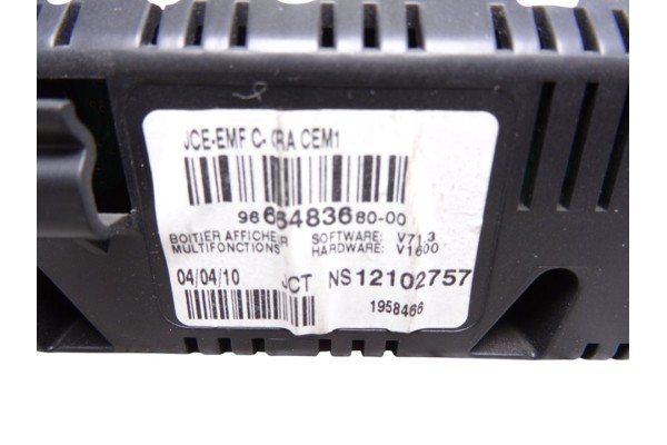 9666483680 PANTALLA MULTIFUNCION PEUGEOT 207