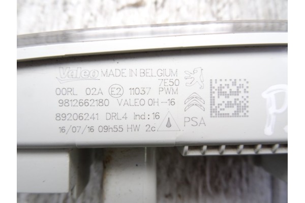 9812662180 PILOTO DELANTERO IZQUIERDO PEUGEOT 308 SW