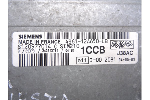 4S6112A650LB CENTRALITA MOTOR UCE FORD FIESTA (CBK)