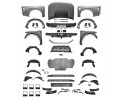 FORD F 150 RAPTOR 2021 MASK BUMPER FRONT REAR OVERLAY SET BODY KIT