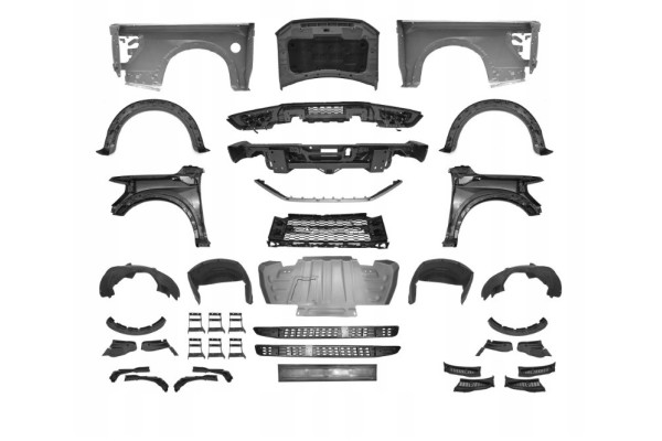 FORD F 150 RAPTOR 2021 MASK BUMPER FRONT REAR OVERLAY SET BODY KIT Catalog number of the part SY FD36 04 SET