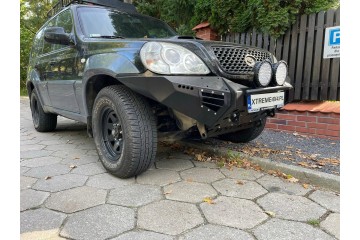 Front bumper steel Hyundai Terracan 2001 2006 Color black