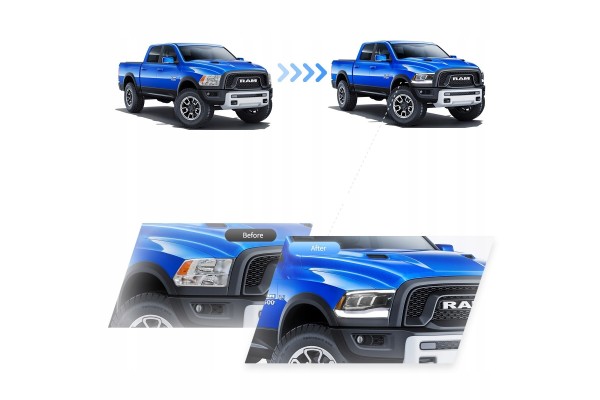 DODGE RAM 1500 09 18 FULL LED LAMPS VLAND SET OF 4 GEN HEADLIGHTS Car type passenger cars 4x4 SUV