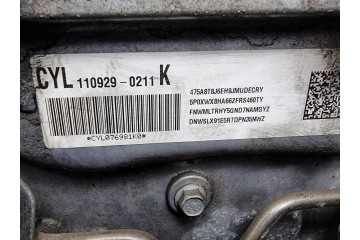 ENGINE COMPLETE Z20D1 2 0 VCDI 163 KM CHEVROLET CRUZE Part manufacturer Chevrolet OE