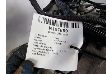 ENGINE COMPLETE Z20D1 2 0 VCDI 163 KM CHEVROLET CRUZE Catalog number of the part Z20D1 2 0 VCDI
