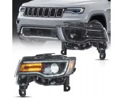 FULL LED DRL HEADLIGHTS VLAND COMPLETE SET JEEP GRAND CHEROKEE WK2 2014 2021