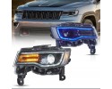 FULL LED DRL HEADLIGHTS VLAND COMPLETE SET JEEP GRAND CHEROKEE WK2 2014 2021 Catalog number of the part YAA DQ 0508 Z BIALYM