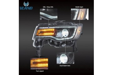 FULL LED DRL HEADLIGHTS VLAND COMPLETE SET JEEP GRAND CHEROKEE WK2 2014 2021 Car type 4x4 SUV