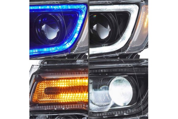 FULL LED DRL HEADLIGHTS VLAND COMPLETE SET JEEP GRAND CHEROKEE WK2 2014 2021 Catalog number of substitutes YAA DQ 0508 14 YAADQ0