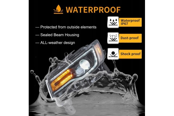 FULL LED DRL HEADLIGHTS VLAND COMPLETE SET JEEP GRAND CHEROKEE WK2 2014 2021 Catalog number of the original YAA DQ 0508 14