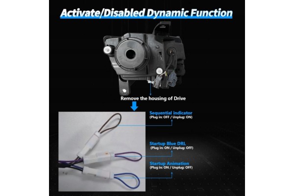 Juego Completo de Faros LED Diurnos VLAND para Jeep Grand Cherokee WK2