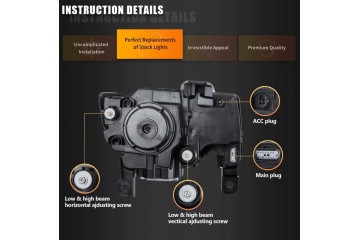 Juego Completo de Faros LED Diurnos VLAND para Jeep Grand Cherokee WK2