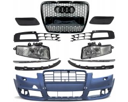Front bumper ATRAPA RS LOOK AUDI A6 C6 4F FL 08 11R for HQ coating