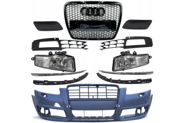 Front bumper ATRAPA RS LOOK AUDI A6 C6 4F FL 08 11R for HQ coating