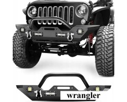 JEEP WRANGLER JL JT JK 2007 2018R FRONT BUMPER SOLID HEAVY LED