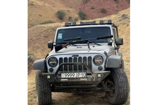 Parachoques delantero sólido y resistente con LED para Jeep Wrangler 