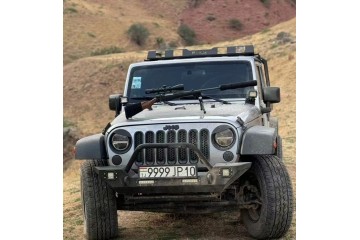 Parachoques delantero sólido y resistente con LED para Jeep Wrangler 