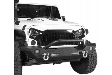 Parachoques delantero sólido y resistente con LED para Jeep Wrangler 
