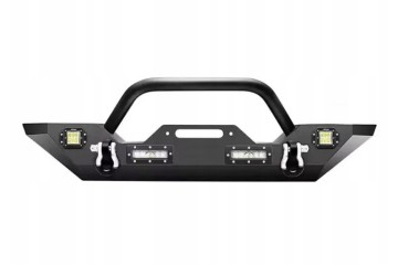 Parachoques delantero sólido y resistente con LED para Jeep Wrangler 