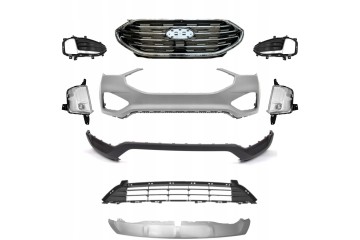 BUMPER FRONT COMPLETE CHROME FORD EDGE 2019 2020 2021 2022 2023 2024 2025