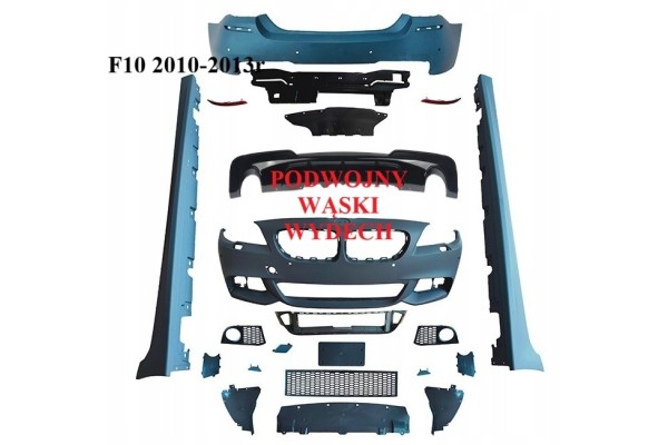 Bumper set BMW 5 535i F10 10 13r double exhaust M Package Mpakiet