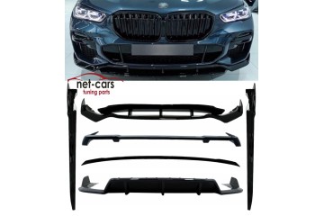 BMW X5 G05 18 23 XM5 SET PACKAGE M PERFORMANCE DIFFUSER SPOILER BLACK POLYSK