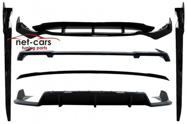 BMW X5 G05 18 23 XM5 SET PACKAGE M PERFORMANCE DIFFUSER SPOILER BLACK POLYSK Packaging status original