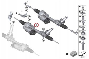 Original steering gear BMW F20 F21 F30 Quality of parts according to GVO O original with manufacturer s logo OE