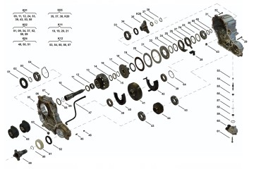 Repair Kit Distribution Box VTG Reducer ATC350 Bmw 5 F11 xDrive Catalog number of the part ACG02826