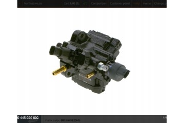 INJECTION PUMP CR 0445020002 2 8HDI Part manufacturer Bosch