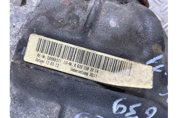 VITO 639 10 14 LIFT DYFER BRIDGE REAR 36 11 A6393503214 2 2 4X4 Part manufacturer Mercedes Benz OE