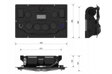 AIR CONDITIONING EVAPORATOR WITH WATER HEATER SEA 12V GREG CAR Part manufacturer no brand