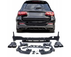 BUMPER EXHAUST DIFFUSER MERCEDES AMG GLC W253 X253 2015 2018 before lifting
